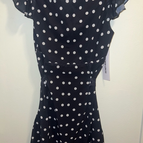 Princess Polly Navy Polka Dot Mini Dress - Picture 5 of 6